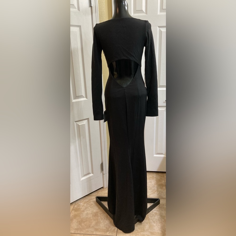 Katie May Cleo Long Sleeve Cutout Back Gown NWT SIZE XS - Picture 8 of 16